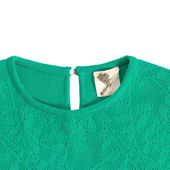 SCHAPIRA (Germany) Trevira Knit Keyhole Armseye Sweater : S - Picture 8 of 9